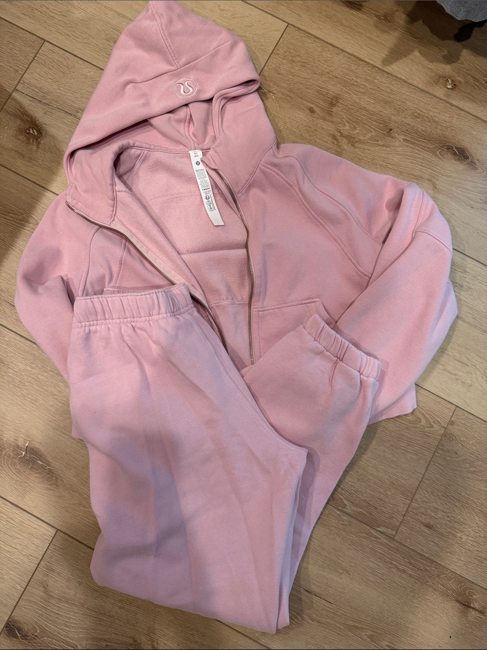 lululemon athletica Pink Hoodie & Joggers Set